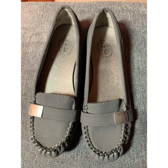Life Stride Shoes - Life Stride Simply Comfort Womens Gray Loafers Size 8 Easy Slip-On Cushioned Sol